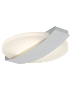 Ceiling Lights Solution Brilliant, 21 W LED, 2100 lm, 3000K, 36.5x29x6.5 cm, metal/plastic, white color, IP20
