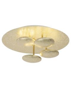 Ceiling Lights Pharaoh Brilliant, 30 W, 4xLED, 2150 lm, 3000K, D45x17.5 cm, metal, gold color, IP20