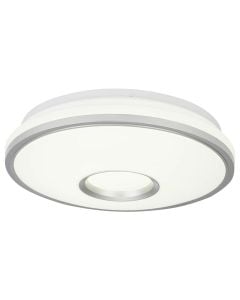 Ceiling Lights Donata Brilliant, 12 W, LED, 800 lm, 3000K, D36.5x7.5 cm, metal/plastic, silver color, IP44