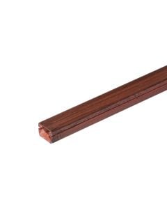 PVC trunking 15x10x2000 mm, Dark brown