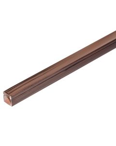 PVC trunking 16x16x2000 mm, Dark brown