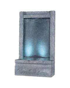 Rectangular fountain with LED lighting, 6400 K, 23x55x95cm