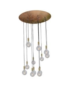 Pending Lamp Tessi E27,12x60 W, Ø90xH150 cm, Metal, black color