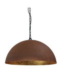 Pending Lamp Larino E27, 1x75 W, Ø60xH130 cm, metal, bronze / gold color