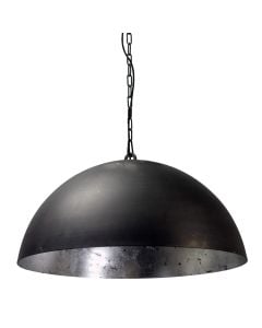 Pending Lamp Larino E27, 1x75 W, Ø60xH130 cm, metal, black / silver color