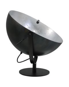 Table Lights Larino E27, 1x75 W, Ø40xH65 cm, metal, black / silver color