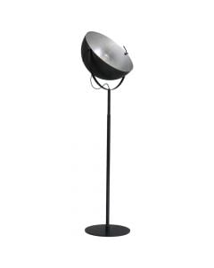 Floor light Larino E27, 1x100 W, Ø50xH180 cm, metal,  black / gsilver color