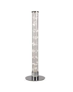 Table lamp, SMD LED, 5W, 450 lm, 3000K, metal/alumin/glas, chrome, ∅13xH40 cm