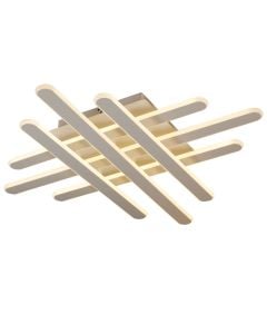 Ceiling lightin, SMD LED, 73W,5840 Lm, 3000K, metal/aluminium/acrylicl, white color, 81x81xH120 cm