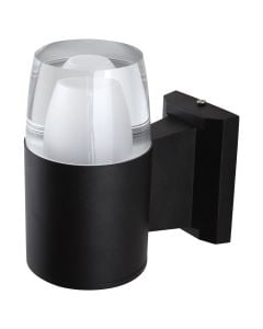 Wall outdoor light LED, 1x6 W, 15x9x17 cm, metal/plastic, IP44, black color
