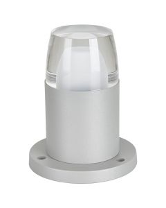 Ndriçues i jashtëm LED, 1x6 W, 13.5xH18 cm, metal/plastik, IP44, ngjyrë gri