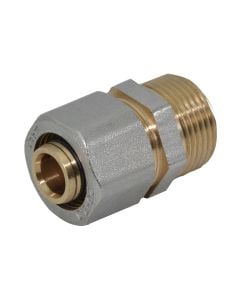 Simetric bronze union for multilayer pipes D20, 3/4"