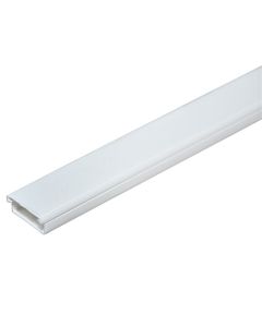 PVC trunking, with climbing, 20x10x2000 mm, white