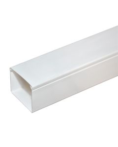 PVC trunking, 80x60x2000 mm, white