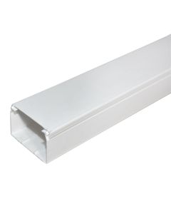 PVC trunking, 100x60x2000 mm, white