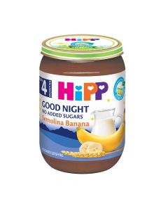 Pure për bebe mbi 4 muajsh, me banane dhe miell semolina, HiPP