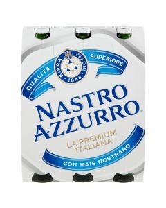 Birrë, shishe, Nastro azzurro, 3 x33 cl, 5.1% alkool