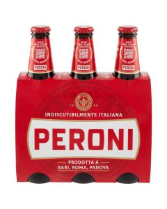 Birrë, shishe, Peroni, 3 x33 cl, 4.7% alkool