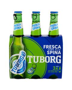 Birrë, shishe, Tuborg, 3 x33 cl, 5% alkool