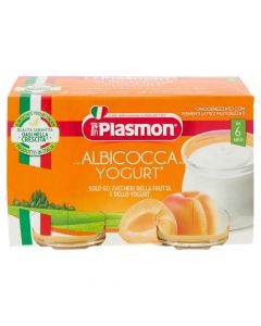 Yogurt with apricots, Plasmon, 2x120 gr