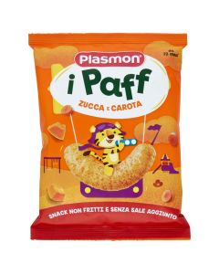Soft puffs, with carrot and pumpkin, Plasmon, 15 gr