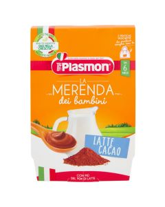 Children's mashed, with milk ang cocoa, Plasmon, 2x120 gr