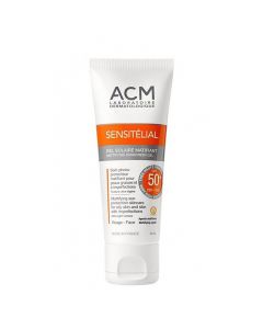 Photo-protective gel for the skin, with mattifying effect, ACM Sensitélial SPF 50+, 40 ml