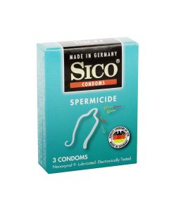 Prezervativë, Sico Spermicide, 3 copë