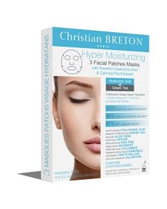 Maskë celuloze për trajtimin e fytyrës, Christian Breton Hyper Moisturizing, 3 copë