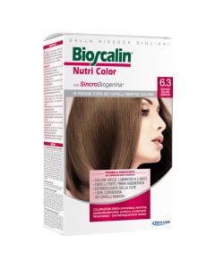 Bojë flokësh me përmbajtje bimore, Bioscalin® 6.3 Golden Dark Blonde