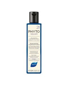 Shampo trajtuese kundër zbokthit, për flokë me yndyrë, Phyto Squam 2-Phase
