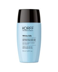 Moisturizing cream with SPF 50+, for the treatment of blemished skin, Korff White Silk