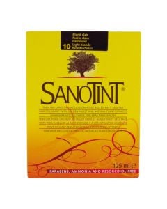 Bojë flokësh, 10 Light Blonde, Sanotint