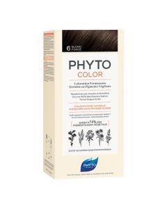 Bojë flokësh permanente, Phyto Color 6.0 Dark Blonde