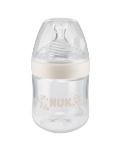 Shishe për bebe, me kokë ushqyese prej silikoni, NUK® Nature Sense, 150 ml