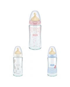 Shishe qelqi për bebe, NUK® First Choice+ 240 ml