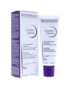 Soothing cream with regenerating properties for dry skin, Bioderma Cicabio