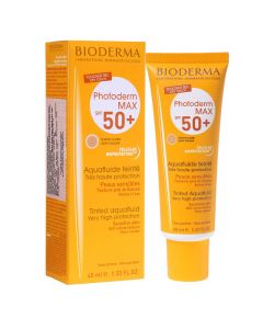 Light colored sun cream for sensitive skin, Bioderma Photoderm Max Aquafluid SPF 50