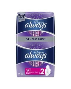 Peceta higjienike për mbrojtje më të gjatë, Always Platinum Super Plus