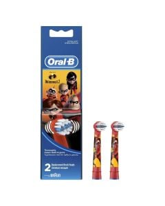 Koka zëvendësuese për furçat elektrike Oral-B Stages Power The Incredibles me bateri, 2 copë