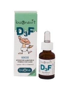 Nutritional supplement in drops format, Buonavit D3F