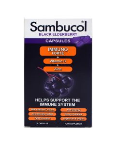 Suplement ushqimor me vitaminë C dhe zink, Sambucol Immuno Forte