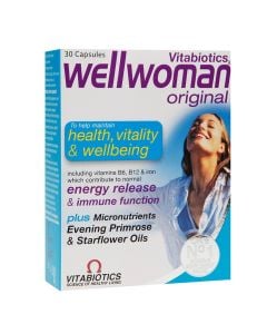 Nutritional supplement for women's health, Vitabiotics Wellwoman Original, 30 capsules