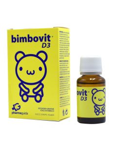 Nutritional supplement in drops format, with a formula enriched with vitamin D, Bimbovit D3