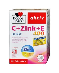 Nutritional supplement with vitamin C, vitamin E and zinc, Doppel Herz