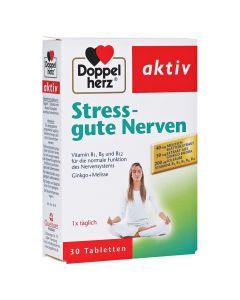 Nutritional supplement, DoppelHerz Stress Gute Nerven, which helps the nervous system