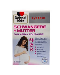Doppel herz, Schwangere + Mutter nutritional supplement with DHA, EPA, folic acid
