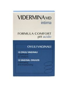 Vaginal ovules, VIDERMINAmd Intima, with acidic pH