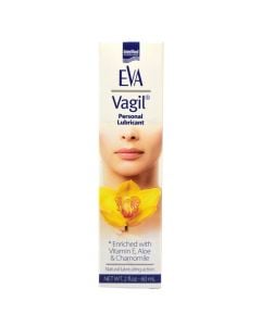 Intimate lubricating gel, Eva Vagil, with vitamin E, chamomile, Aloe Vera.