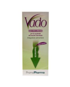 Vado nutritional supplement, in syrup form, with fig extract and ash leaves (manna), for the regulation of intestinal transit
